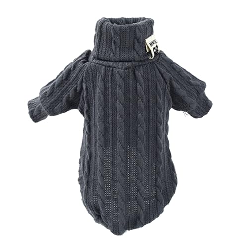 Winter-Hundepullover, hautfreundlich, Kätzchen, hoher Kragen, Weihnachtspullover, winddicht, modische Kleidung für Haustiere, Hunde, Katzen, Kostüme, Hunde, Katzen von ZWTPGKRD