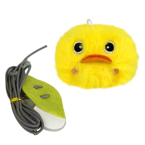 ZWTPGKRD Lebensechtes Katzenspielzeug mit quietschendem Sound, Interaktion, Plüschtier für den Innenbereich, lustige Unterhaltung, Plüsch-Sound-Spielzeug für Katzen, drinnen und draußen von ZWTPGKRD