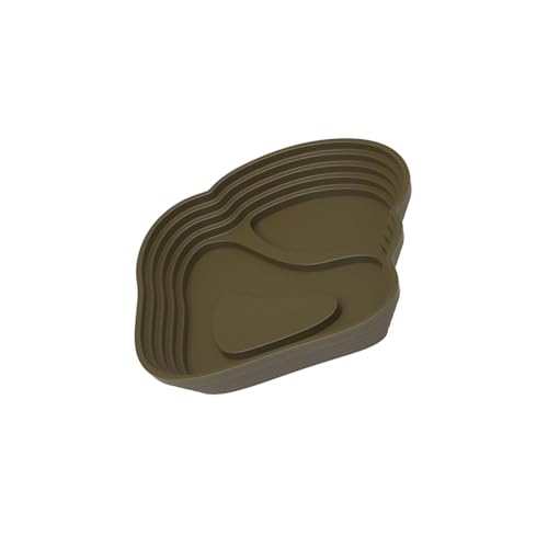 ZWTPGKRD Natürliche Simulation Habitat Reptilien Einweichen Pool mit Stufendesign für Amphibien Schildkröten Fütterung Badeschale Schüssel Reptilien Wasserschale von ZWTPGKRD