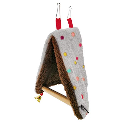 ZWTPGKRD Vogelnest, Käfig, Papageien, Stehstange für Dreieck, Haustier-Hängematte, Plüsch, Hängebett, Zelt, Kuschelhaus, Spielzeug für Vögel, Hängemattennest von ZWTPGKRD