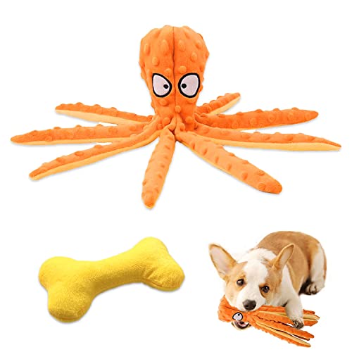 2er Pack Quietschendes Hundespielzeug Keine Füllung Oktopus Kauen Langeweile Interaktives Plüsch Crinkle Papier Kleine Mittelgroße Hunde Welpen Haustiere Training Langlebige Kinderkrankheiten Knochen 2er Pack Quietschendes Hundespielzeug Keine Füllung Oktopus Kauen Langeweile Interaktives Plüsch Crinkle Papier Kleine Mittelgroße Hunde Welpen Haustiere Training Langlebige Kinderkrankheiten Knochen von ZWZNBL