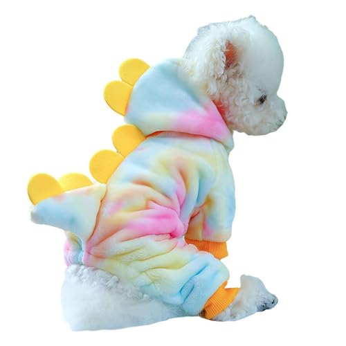 Hundekleidung, Dinosaurier-Kostüm für kleine Hunde und Katzen, Hunde-Kapuzenpullover, für kaltes Wetter, Halloween, Weihnachten Hundekleidung, Dinosaurier-Kostüm für kleine Hunde und Katzen, Hunde-Kapuzenpullover, für kaltes Wetter, Halloween, Weihnachten von ZXCVWWE