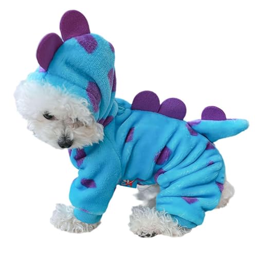 Hundekleidung, Dinosaurier-Kostüm für kleine Hunde und Katzen, Hunde-Kapuzenpullover, kaltes Wetter, Halloween, für Weihnachten, Hunde-Pyjama Hundekleidung, Dinosaurier-Kostüm für kleine Hunde und Katzen, Hunde-Kapuzenpullover, kaltes Wetter, Halloween, für Weihnachten, Hunde-Pyjama von ZXCVWWE