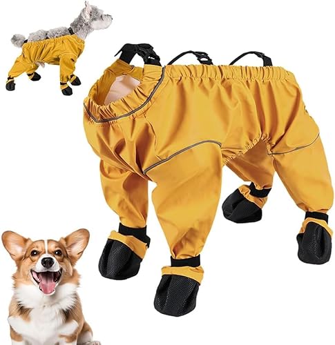 Hundestiefel-Leggings, wasserdicht, rutschfest, verstellbare Hosenträger für Hunde, Winter, Schnee, Regen, Spazierengehen, Haustierpfotenschutz, schmutzdicht, für Outdoor-Wanderungen Hundestiefel-Leggings, wasserdicht, rutschfest, verstellbare Hosenträger für Hunde, Winter, Schnee, Regen, Spazierengehen, Haustierpfotenschutz, schmutzdicht, für Outdoor-Wanderungen von ZXCVWWE