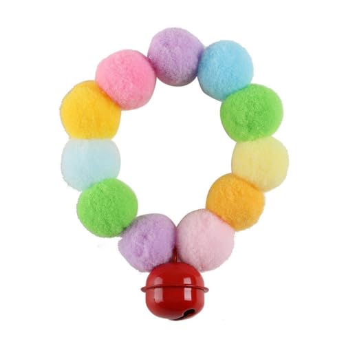 Pet Supplies Weihnachten Haustier klebrige Haar Ball Hund Halskette Halsband Mit Glocke Polyester Jahreszeiten Universal Halloween Farbe Vier 4 von ZXCVWWE