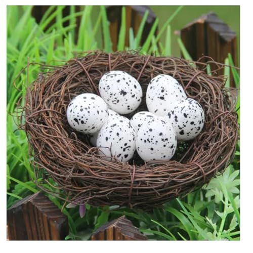 Rundes Rattan-Vogelnest, künstliches Vogelnest, Vogelhäuser, Bastelarbeiten, Rebensimulation, Vogelnest, Landhausstil, Simulationszweig, Vogelnest für handgefertigtes Oster-Rattannest, kreative Rundes Rattan-Vogelnest, künstliches Vogelnest, Vogelhäuser, Bastelarbeiten, Rebensimulation, Vogelnest, Landhausstil, Simulationszweig, Vogelnest für handgefertigtes Oster-Rattannest, kreative von ZXCVWWE