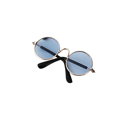 Sonnenbrille für Hunde und Katzen, Vintage-Stil, rund, reflektierend, für kleine W5F1 von ZXCVWWE