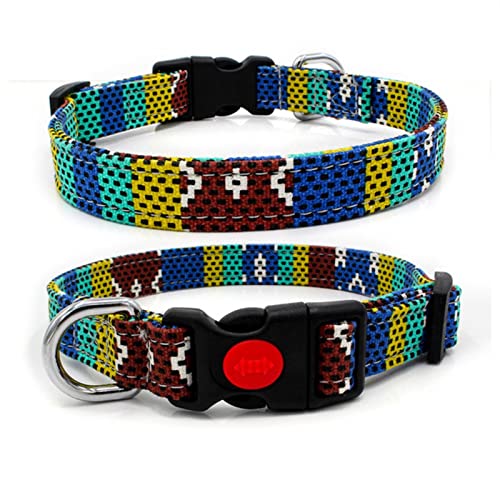 1 Pc Bohemian Print Halsband Hundehalsband Nylon Haustier Hundehalsbänder Welpenhalsband Für Reflective-1,S von ZXDC
