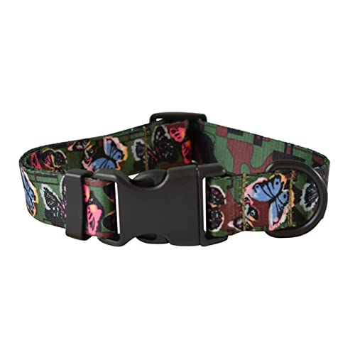 1 Stück Nylon Bedrucktes Hundehalsband Verstellbares Halsband Für Hunde Haustierprodukte Graviertes Typenschild Heimtierbedarf-Hundehalsband,S von ZXDC