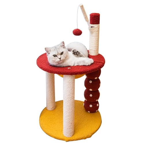 Katzen Wandelemente, Katzenbaum mit Spielzeug, Katzenturm mit Katzenkratzbaum, Großer Moderner Kratzbaum für 1–2 Katzen (Size : Ordinary Model) von ZXTRYBHD