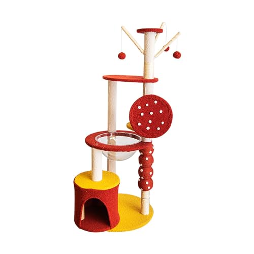 ZXTRYBHD Katzen Wandelemente, Katzenbaum mit Spielzeug, Katzenturm mit Katzenkratzbaum, Großer Moderner Kratzbaum für 1–2 Katzen (Size : Upgraded Model) von ZXTRYBHD