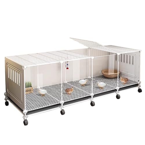Kleine Hühnerställe für 2–4 Hühner, für den Außen- und Innenbereich, Mobiler Hühnerstall-Dekor mit Oberlicht, Geflügelkäfig, Leicht zu Reinigen und Zusammenzubauen(Large) von ZXTRYBHD