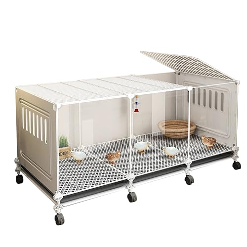 Kleine Hühnerställe für 2–4 Hühner, für den Außen- und Innenbereich, Mobiler Hühnerstall-Dekor mit Oberlicht, Geflügelkäfig, Leicht zu Reinigen und Zusammenzubauen(Small) von ZXTRYBHD