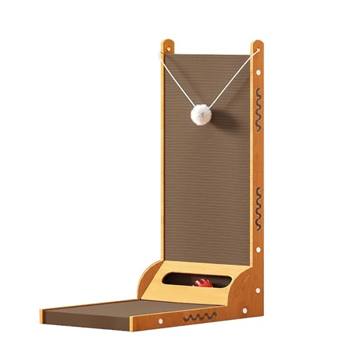 ZXTRYBHD L-Förmiger Katzenkratzbaum, 3-in-1-Kletterwand Katzen, Schützende Möbel Kratzbaum Schmal, mit 1 Ballspielzeug und 1 Glocke ZXTRYBHD L-Förmiger Katzenkratzbaum, 3-in-1-Kletterwand Katzen, Schützende Möbel Kratzbaum Schmal, mit 1 Ballspielzeug und 1 Glocke von ZXTRYBHD
