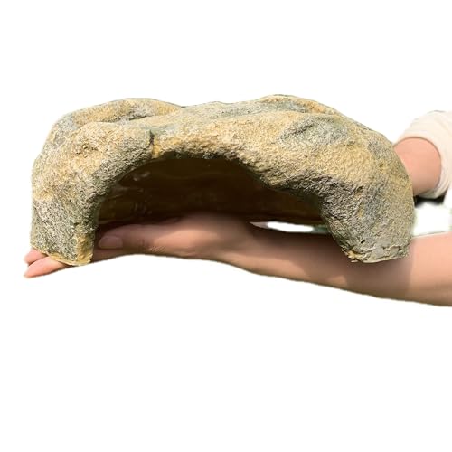 ZXUAQNOE Extra großes Reptilienversteck – Schlangenhöhlen aus Harz für Kugelpythons, Simulationsfelsversteck für Lebensraum Eidechse, Leopardgecko, Bartagame, Gelblich-Braun ZXUAQNOE Extra großes Reptilienversteck – Schlangenhöhlen aus Harz für Kugelpythons, Simulationsfelsversteck für Lebensraum Eidechse, Leopardgecko, Bartagame, Gelblich-Braun von ZXUAQNOE