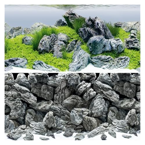 ZYAGH Aquarium Hintergrund Doppelseitiger Aquarium-Hintergrund Fur Aquarium(Color3,100X50CM) von ZYAGH