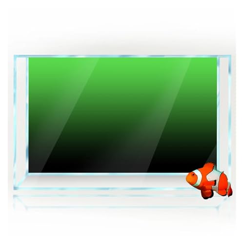 ZYAGH Aquarium Hintergrund Fisch Tank Hintergrund Aufkleber Gradienten Einfache Druck Tapete Aquarium Dekorationen PVC Fur Aquarium(Green,40x80cm) von ZYAGH