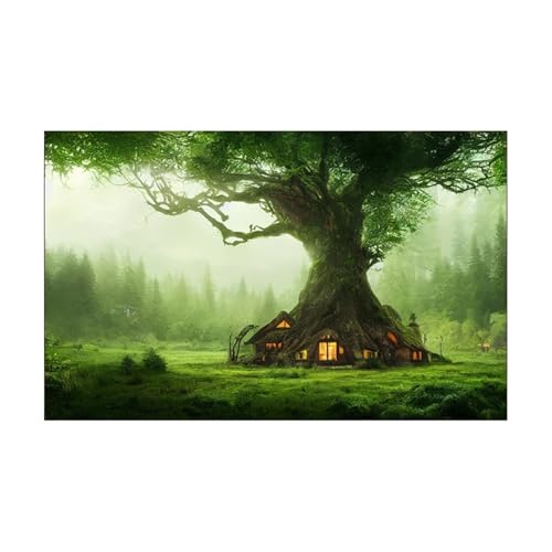 ZYAGH Aquarium Hintergrund Waldlandschaft Aquarium Aufkleber Hintergrund Poster Rock Stone Selbstklebende Fisch Tank Tapete Fur Aquarium(54x122cm) von ZYAGH
