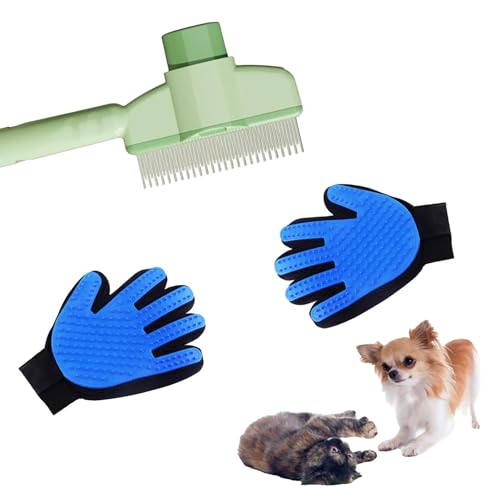 ZYEKIU 2 Stücke Katzenbürste Komfortabel, Doppelseitige Katzenhandschuh, Katzen Handschuhe für Fellpflege, Selbstreinigende Haustierbürste, für Geeignet Für Katzen Und Hunde ZYEKIU 2 Stücke Katzenbürste Komfortabel, Doppelseitige Katzenhandschuh, Katzen Handschuhe für Fellpflege, Selbstreinigende Haustierbürste, für Geeignet Für Katzen Und Hunde von ZYEKIU
