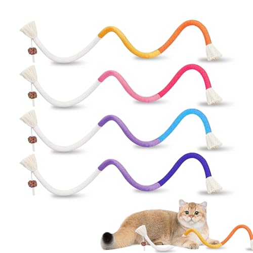 ZYETGH 4 Stück Katzenminze Spielzeug Beißseil Katzenspielzeug Beißseil Katzenminze Sticks Interaktives Katzenspielzeug Katze für Katzen Zahnpflege und Gegen Mundgeruch ZYETGH 4 Stück Katzenminze Spielzeug Beißseil Katzenspielzeug Beißseil Katzenminze Sticks Interaktives Katzenspielzeug Katze für Katzen Zahnpflege und Gegen Mundgeruch von ZYETGH