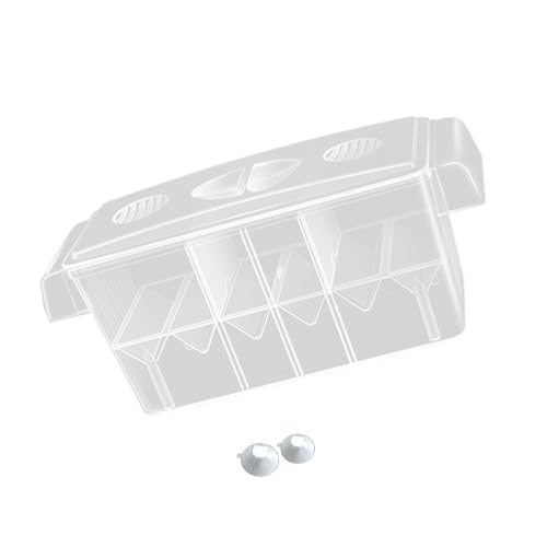 Baby-Fischzuchtbox, transparent, Isolationsbox, Aquarium-Brutkasten mit Haken für Neugeborene, Garnelen, schwimmender Fischzuchtbehälter von ZYHARUKO