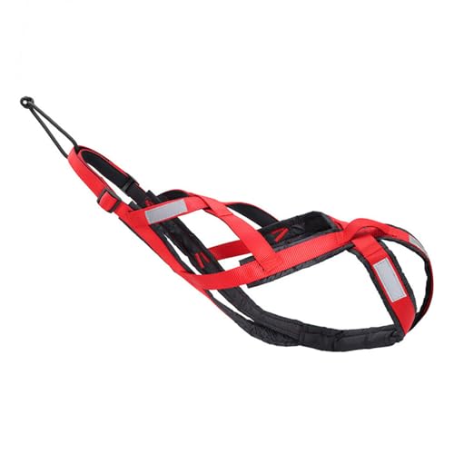 Hundegeschirr für Outdoor-Sportarten und Abenteuer, Skifahren, Laufen, verstellbares Haustiergeschirr, reflektierender Brustgurt, Outdoor-Hundegeschirr von ZYHARUKO