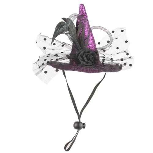 ZYHARUKO Halloween-Haustier-Hut, Hexenhut, Haustier-Hexenhut, Halloween, Karneval, Fotografie, Hunde, Hexenhut mit Stretch-Kinnseil, Partys, Cosplay, Hut für Haustier, Hund, Katze, lustige Mützen, ZYHARUKO Halloween-Haustier-Hut, Hexenhut, Haustier-Hexenhut, Halloween, Karneval, Fotografie, Hunde, Hexenhut mit Stretch-Kinnseil, Partys, Cosplay, Hut für Haustier, Hund, Katze, lustige Mützen, von ZYHARUKO