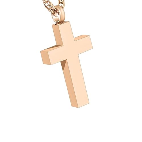 ZYHARUKO Openable Pet Memorial Jewelry Crossed Urne Necklace For Ashes Keepsakes Rustproof Deisgn Sympathie Pet Owners Cremation Jewelry von ZYHARUKO