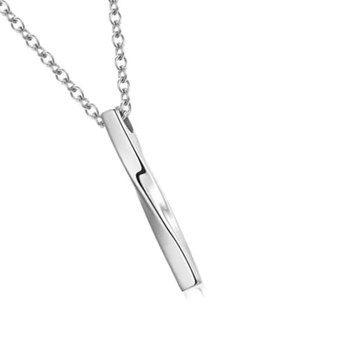 ZYHARUKO Urnen-Halskette aus rostfreiem Metall mit modernem Medaillon-Design, Andenken, Schmuck für Erinnerung an Haustiere und Freunde, verlorene Verluste von ZYHARUKO