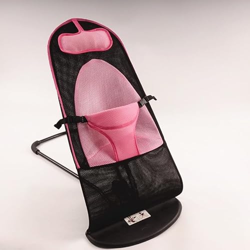 ZYJHDJSJU Schaukelstuhl, faltbar, tragbar, für Hunde und Katzen, Schlafsofa für kleine Haustiere, Leinen, Rosa (Doppel-Mesh + Kissen in Rosa) von ZYJHDJSJU