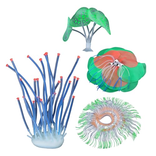ZYKEJJDDAK Fluoreszierendes Kunstrasen-Simulations-Landschaftsgras, Aquarium-Landschaftsbau, Aquarium-Pflanze von ZYKEJJDDAK
