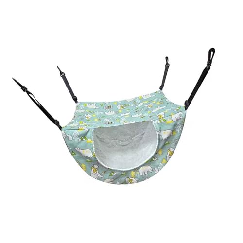 ZYKEJJDDAK Mehrzweck-Hängematte für Haustiere, weiches Fleece, Leinen, bequemes Schlafbett für Kätzchen, Schaukel und drinnen von ZYKEJJDDAK