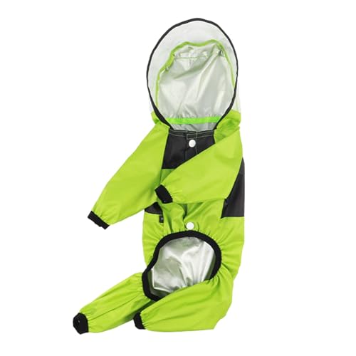 ZYKEJJDDAK Regenmantel für Haustiere, Hunde, mit Kapuze, Katze, Regenbekleidung, wasserdichte Haustier-Hundejacke, Outdoor-Wandern von ZYKEJJDDAK