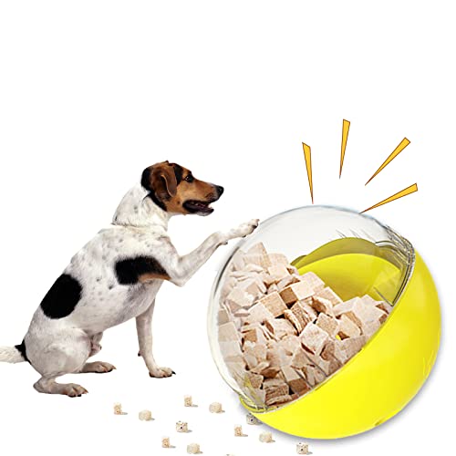 ZYKOYA Aktiver Rollball für Hunde, Leckerli-Ballspender für große Hunde, Futterball, rollender Ball, Hundespielzeug, Leckerli-Ball für Hunde, Haustier-Fütterbälle, interaktives Hundespielzeug von ZYKOYA