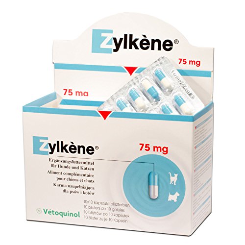 ZYLKENE 75 mg Erg.Futterm.Kapseln f.Hunde/Katzen 100 St Kapseln von Zylkene