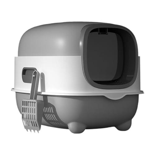 Geschlossene Katzentoilette mit Deckel, geschlossene Desodorierung, Flip-Top-Toilette mit Schaufel, Tasche geeignet für Katzen, Kaninchen Geschlossene Katzentoilette mit Deckel, geschlossene Desodorierung, Flip-Top-Toilette mit Schaufel, Tasche geeignet für Katzen, Kaninchen von ZYMIADOU