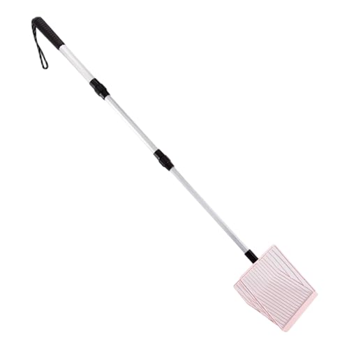 ZYMIADOU Hühnerstreuschaufel mit Schaufel, Teleskopgriff, Metallschaufel, hohl, Kotsieb, ergonomischer Metallgriff, Allzweck-Abfallentferner von ZYMIADOU