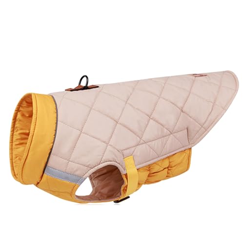 ZYTECO Dicker Warmer Reflektierender Wintermantel Für Hunde Leichte Weste Verstellbare Schnalle Schneeanzug Hundejacke Für Kaltes Wetter,Beige,XL ZYTECO Dicker Warmer Reflektierender Wintermantel Für Hunde Leichte Weste Verstellbare Schnalle Schneeanzug Hundejacke Für Kaltes Wetter,Beige,XL von ZYTECO
