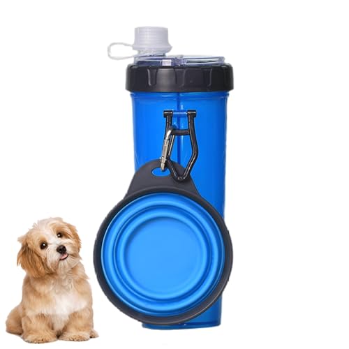 ZYTECO Haustier-Wasserflasche Futterbehälter 2-In-1 Tragbarer Hunde-Reise-Wasserspender Abnehmbares Design Kombinierter Haustier-Wasserbecher,Blau ZYTECO Haustier-Wasserflasche Futterbehälter 2-In-1 Tragbarer Hunde-Reise-Wasserspender Abnehmbares Design Kombinierter Haustier-Wasserbecher,Blau von ZYTECO