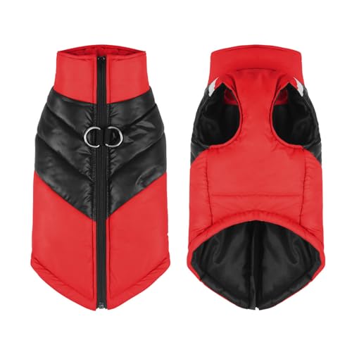 ZYTECO Hunde-Wintermäntel Dick Leicht Winddicht Reißverschluss Hunde-Baumwollmantel Warm Reflektierend Wasserdicht Schneeanzugweste,Rot,4XL ZYTECO Hunde-Wintermäntel Dick Leicht Winddicht Reißverschluss Hunde-Baumwollmantel Warm Reflektierend Wasserdicht Schneeanzugweste,Rot,4XL von ZYTECO