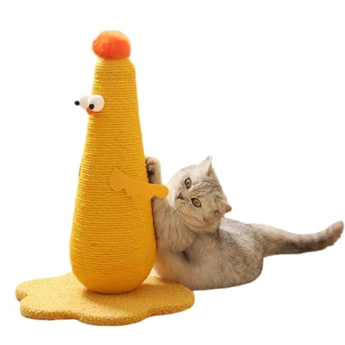 ZYTECO Kratzbaum Für Katzen Natürliches Sisal Süßes Küken-Design Mit Plüschball Katzenkratzer Für Kätzchen Im Innenbereich,Gelb,30 * 50cm ZYTECO Kratzbaum Für Katzen Natürliches Sisal Süßes Küken-Design Mit Plüschball Katzenkratzer Für Kätzchen Im Innenbereich,Gelb,30 * 50cm von ZYTECO
