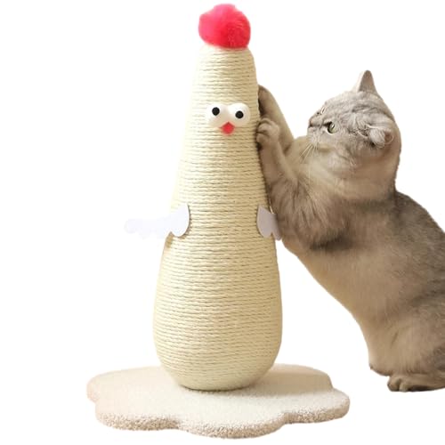 ZYTECO Kratzbaum Für Katzen Natürliches Sisal Süßes Küken-Design Mit Plüschball Katzenkratzer Für Kätzchen Im Innenbereich,Weiß,30 * 50cm ZYTECO Kratzbaum Für Katzen Natürliches Sisal Süßes Küken-Design Mit Plüschball Katzenkratzer Für Kätzchen Im Innenbereich,Weiß,30 * 50cm von ZYTECO