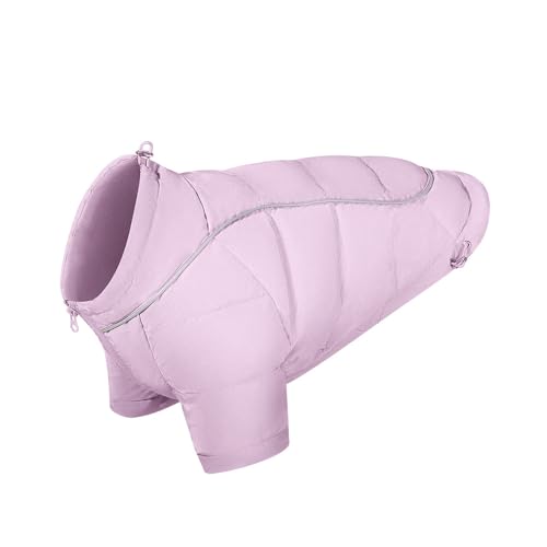 ZYTECO Manteau Bouffant Épais Pour Chien Veste D'hiver Chaude Douce Et Confortable Imperméable En Duvet De Canard Pour Petits Chiens Avec Bandes Réfléchissantes,Rosa,S ZYTECO Manteau Bouffant Épais Pour Chien Veste D'hiver Chaude Douce Et Confortable Imperméable En Duvet De Canard Pour Petits Chiens Avec Bandes Réfléchissantes,Rosa,S von ZYTECO