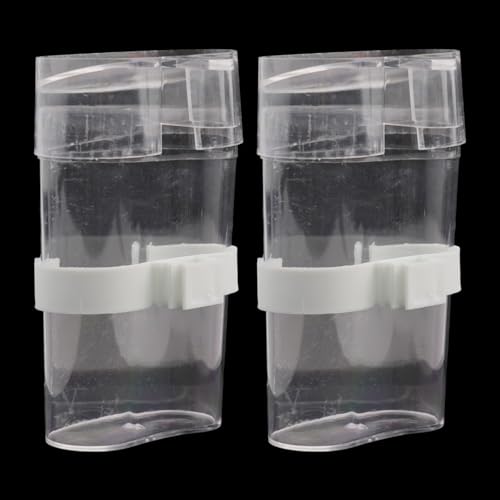 Pet Bird Feeder Spender 2er Set für Wasser und Futter geeignet für Papageien, Nymphensittiche und mehr von ZYWUOY
