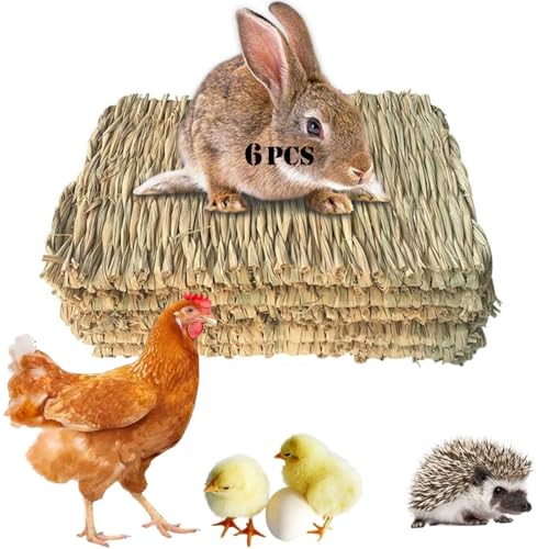 ZYYRSS Kaninchengrasmatte, 20 x 28 cm, natürliches Kaninchengras, gewebt, Haustierbett, Nest, Matten, Kauspielzeug für Hamster, Papageien, Kaninchen, Igel, Meerschweinchen, Küken, Heumatte ZYYRSS Kaninchengrasmatte, 20 x 28 cm, natürliches Kaninchengras, gewebt, Haustierbett, Nest, Matten, Kauspielzeug für Hamster, Papageien, Kaninchen, Igel, Meerschweinchen, Küken, Heumatte von ZYYRSS