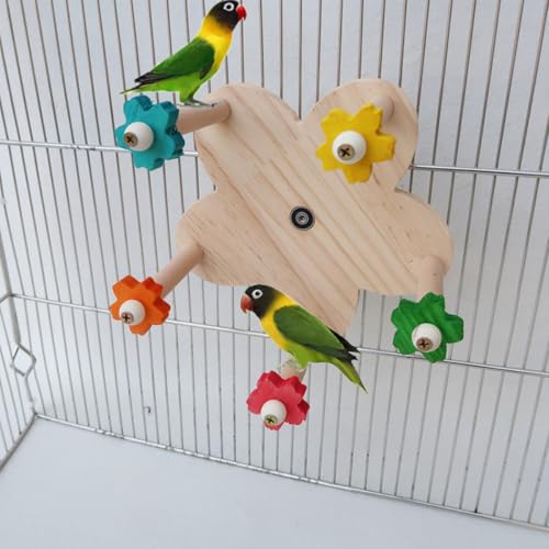 ZYYRSS Vogelspielzeug, rotierendes Sitzstange, Holzspielzeug für Papageien, Riesenrad, Spielzeug mit 5 Farben, Blumenhalter, Sitzstangen, Vogelständer, Käfigzubehör für Sittiche, Papageien, ZYYRSS Vogelspielzeug, rotierendes Sitzstange, Holzspielzeug für Papageien, Riesenrad, Spielzeug mit 5 Farben, Blumenhalter, Sitzstangen, Vogelständer, Käfigzubehör für Sittiche, Papageien, von ZYYRSS