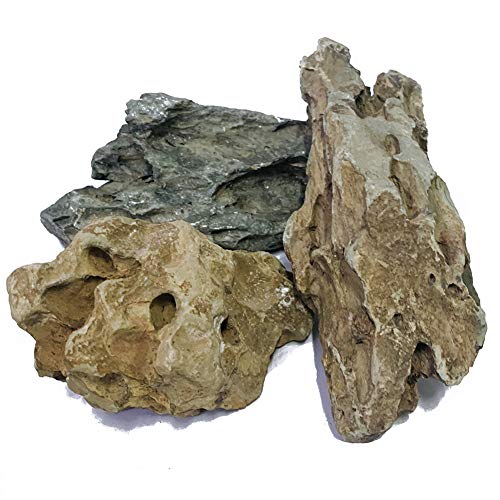 ZYYRT Aquarium-Dekoration aus Naturstein, 2 kg, Drachenstein, verschiedene Größen, für Mikrolandschaft, Aquarium-Dekoration von ZYYRT