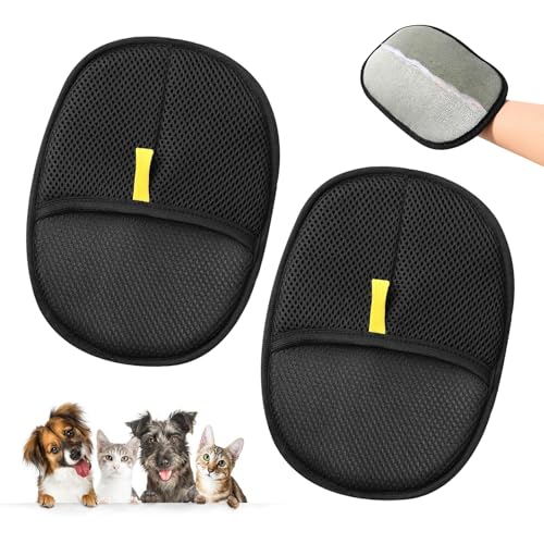 ZZRSYJ Pet Hair Removal Glove for Cats & Dogs,Pack of 2 Fur Magnet,handschu tierhaarentfernung,Haustierhandschuhe,Hair Removal and Beauty Purposes ZZRSYJ Pet Hair Removal Glove for Cats & Dogs,Pack of 2 Fur Magnet,handschu tierhaarentfernung,Haustierhandschuhe,Hair Removal and Beauty Purposes von ZZRSYJ