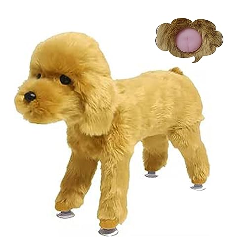 Jouet pour chien Sleep Estrus avec son, jouets interactifs pour chien, jouets en peluche couineurs, jouet partenaire pour chien mâle, jouet anti-anxiété pour chiot, pour chiens,Braun,7.1In/18cm von ZZYYZZ