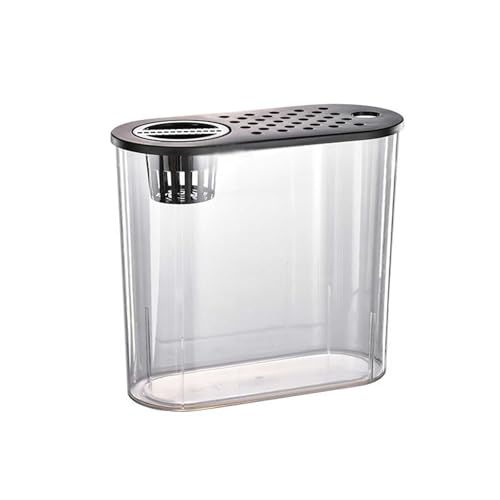 Fischschale Acryl Kleine Fisch Tank Transparent Haushalt Desktop Kleine Aquarium mit Deckel Aquarium für von ZZlei2yu-12
